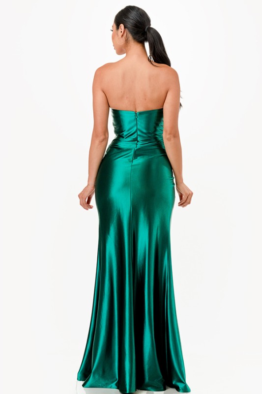 Veloura Satin Slit Gown – Sculpted Evening Elegance b3cd5320-1165-45e7-8f52-f0f6572461f4