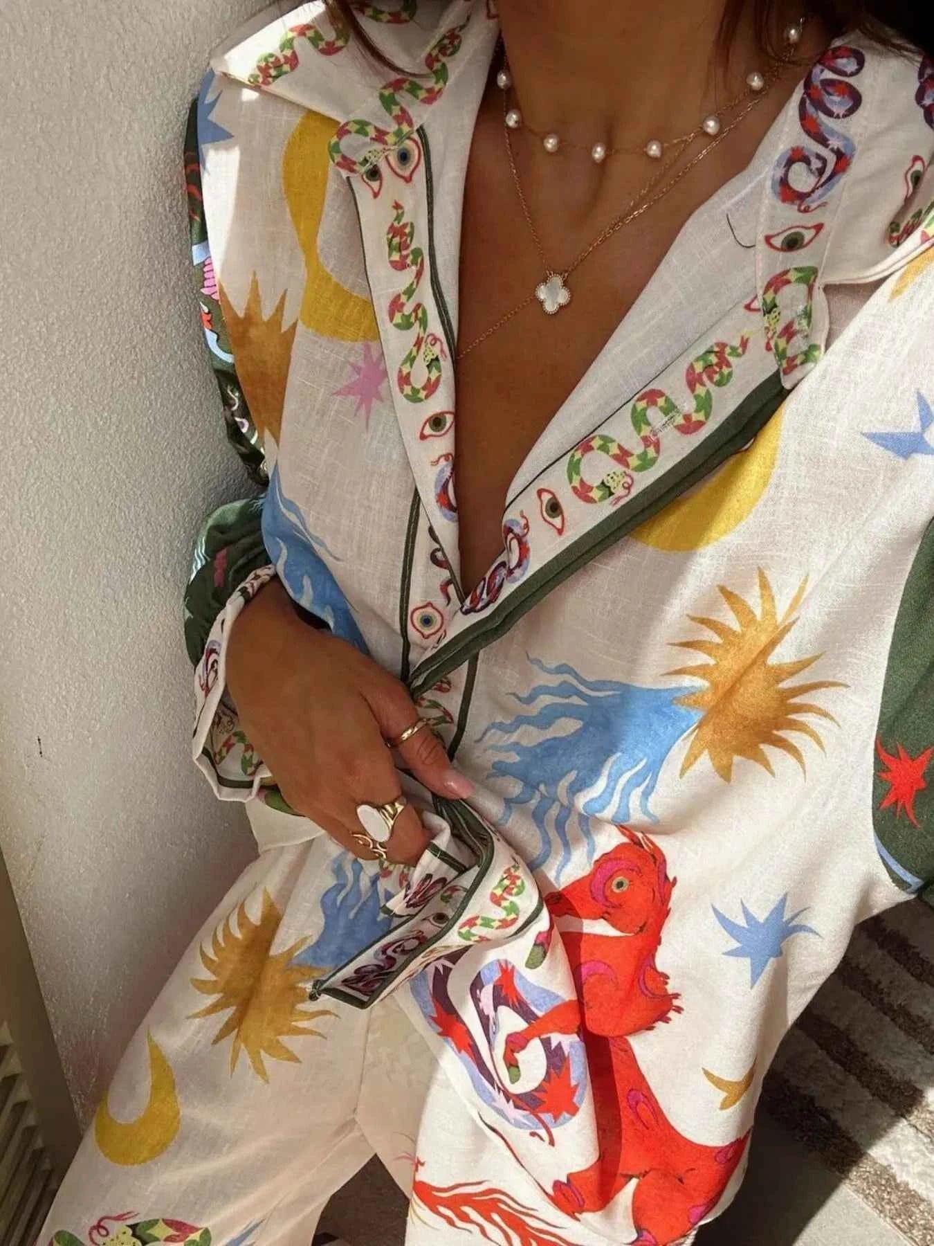 Printed Long Sleeve Shirt and Pants Set b3f92c6a-006e-4342-97ad-bb2703bd743a-Max-Origin