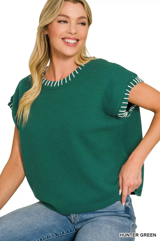 Stitch Detailed Oversize Sweater b4159811-6fdb-45d9-858b-2ef8e60c47bf-Max-Origin