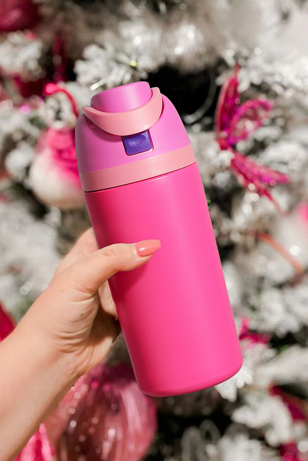 Strawberry Pink Insulated Stainless Steel Water Bottle Strawberry Pink ONE SIZE 100%Alloy b4201d2f296ed470