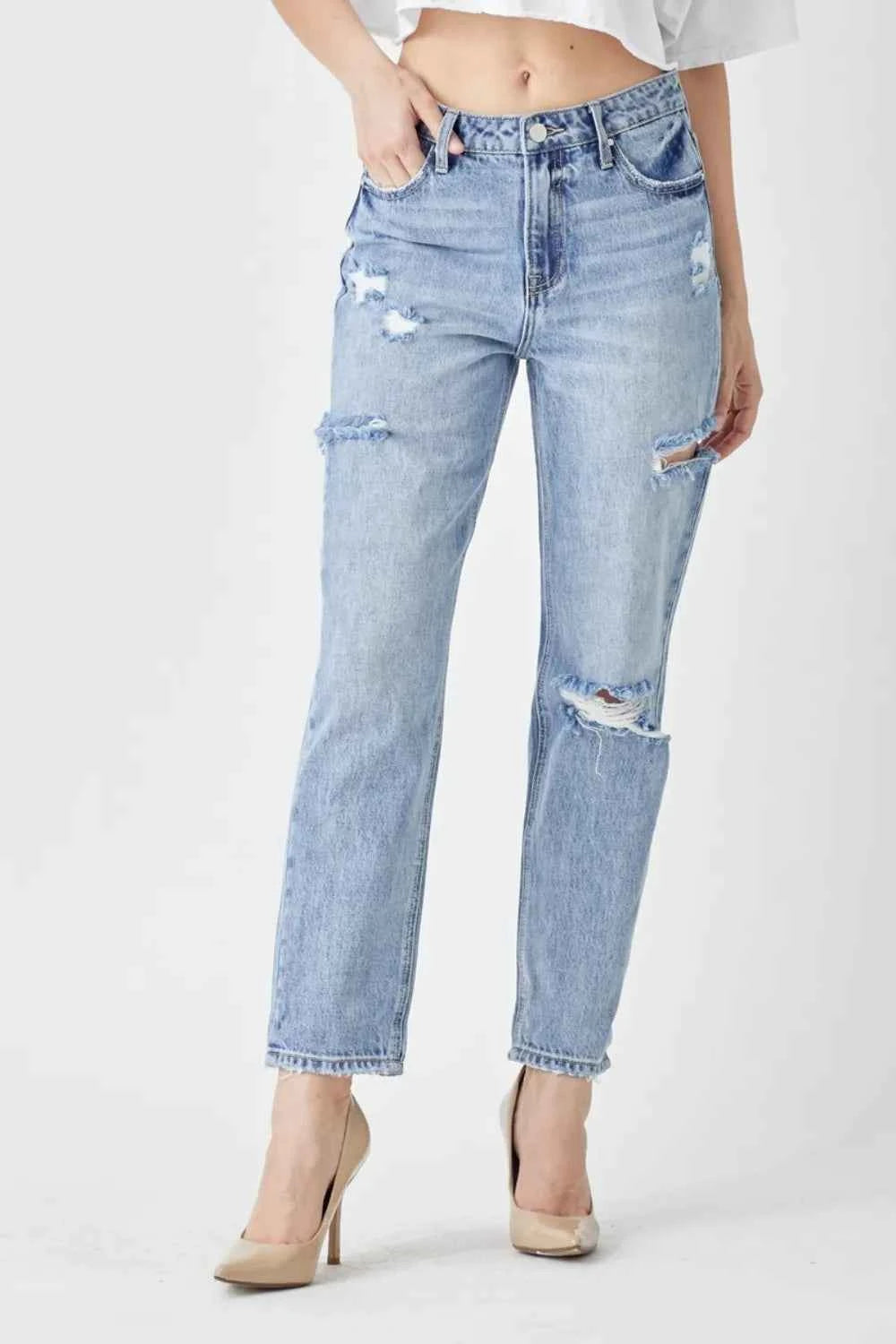 RISEN Distressed Slim Cropped Jeans b426c19b-a8d5-441d-a114-8c1409a628a4-Max