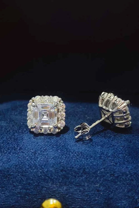 2 Carat Moissanite 925 Sterling Silver Stud Earrings Silver One Size b44cdc18-6bc9-45bb-aa04-a6c0f21f4505-Max