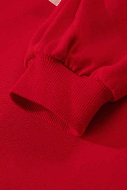 Stripe Collar Bow Tie Sweatshirt and Shorts Set b450a8c2-1190-4990-947b-4ad25416bcb0