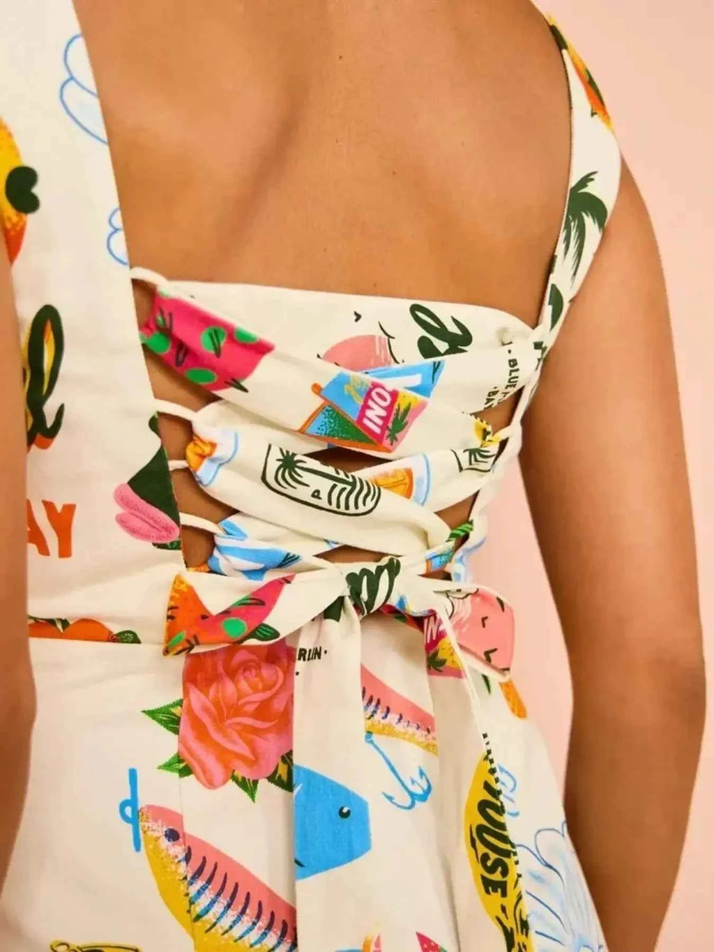 Printed Square Neck Summer Mini Dress b47b415c-3c7e-480c-a59e-fb66cdb1d81a-Max-Origin