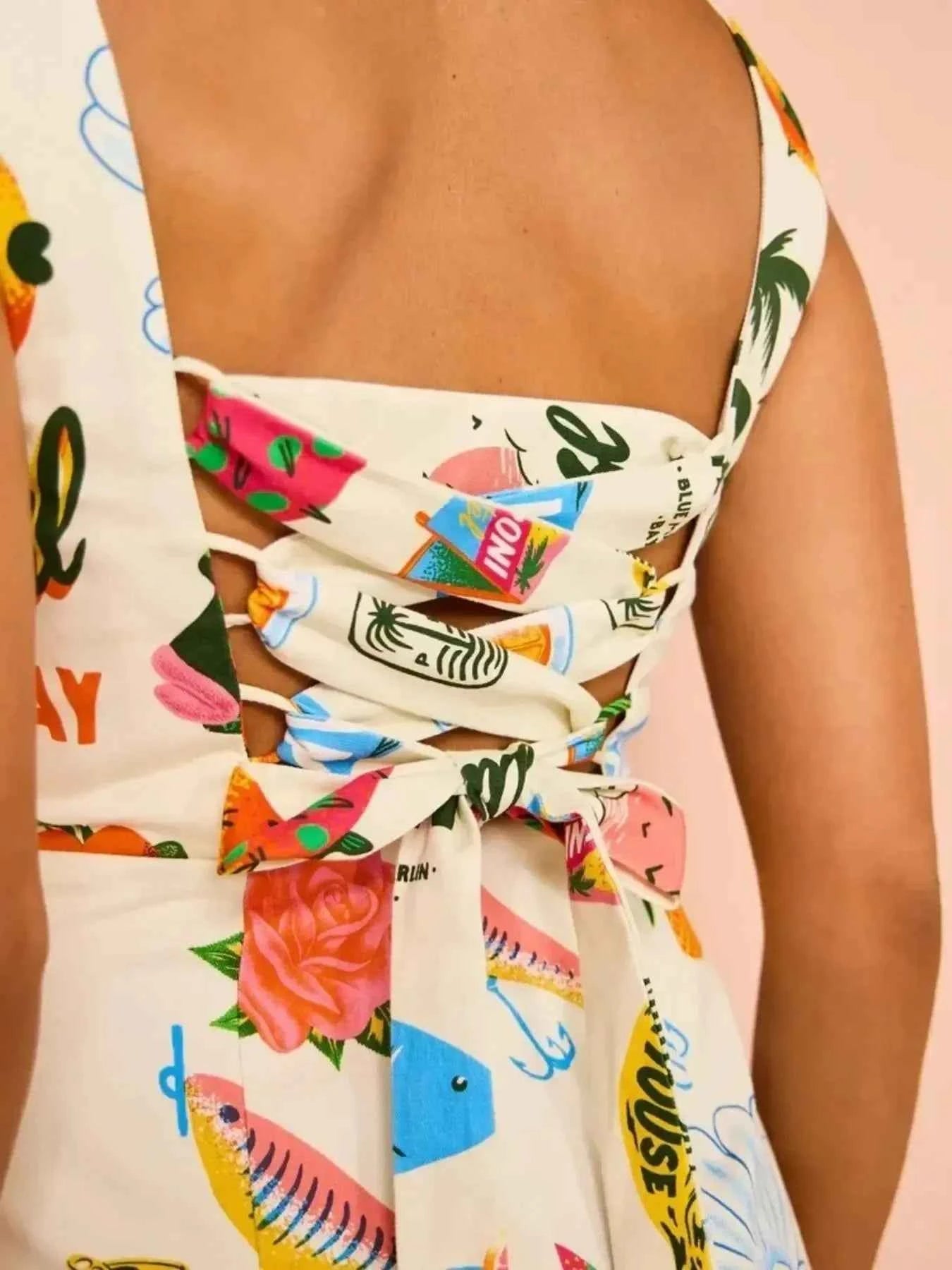 Printed Square Neck Summer Mini Dress b47b415c-3c7e-480c-a59e-fb66cdb1d81a-Max-Origin