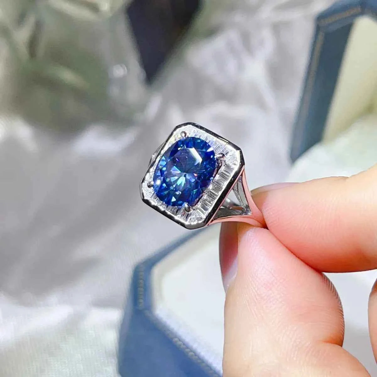 3 Carat Moissanite Square Ring b47f926c-da9e-4b85-9993-7bc2d14fd29b-Max-Origin