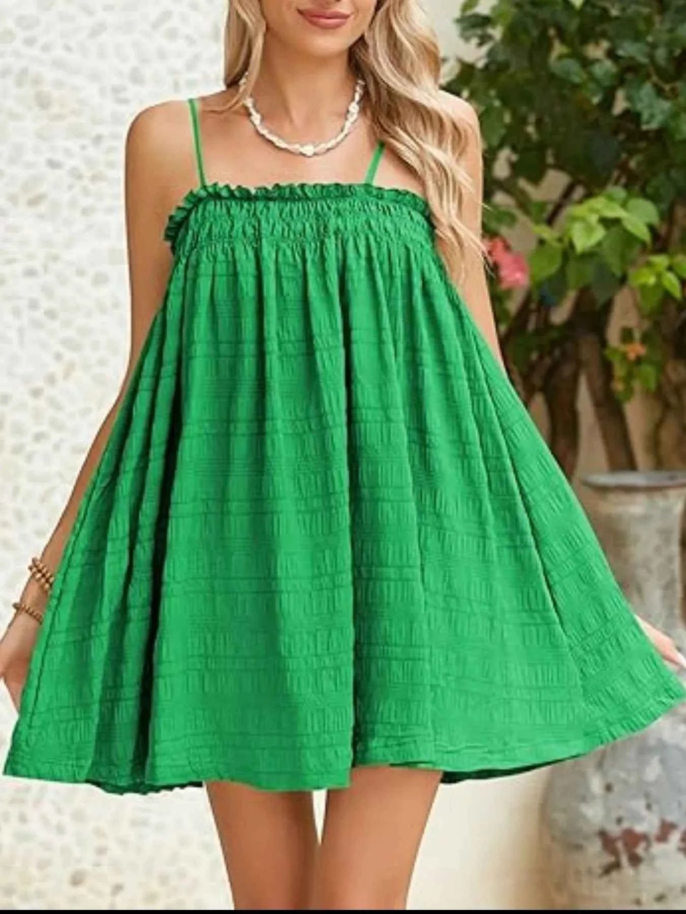 Frill Textured Mini Cami Dress b4899235-5973-4f65-80b0-3a830077dec2-Max-Origin