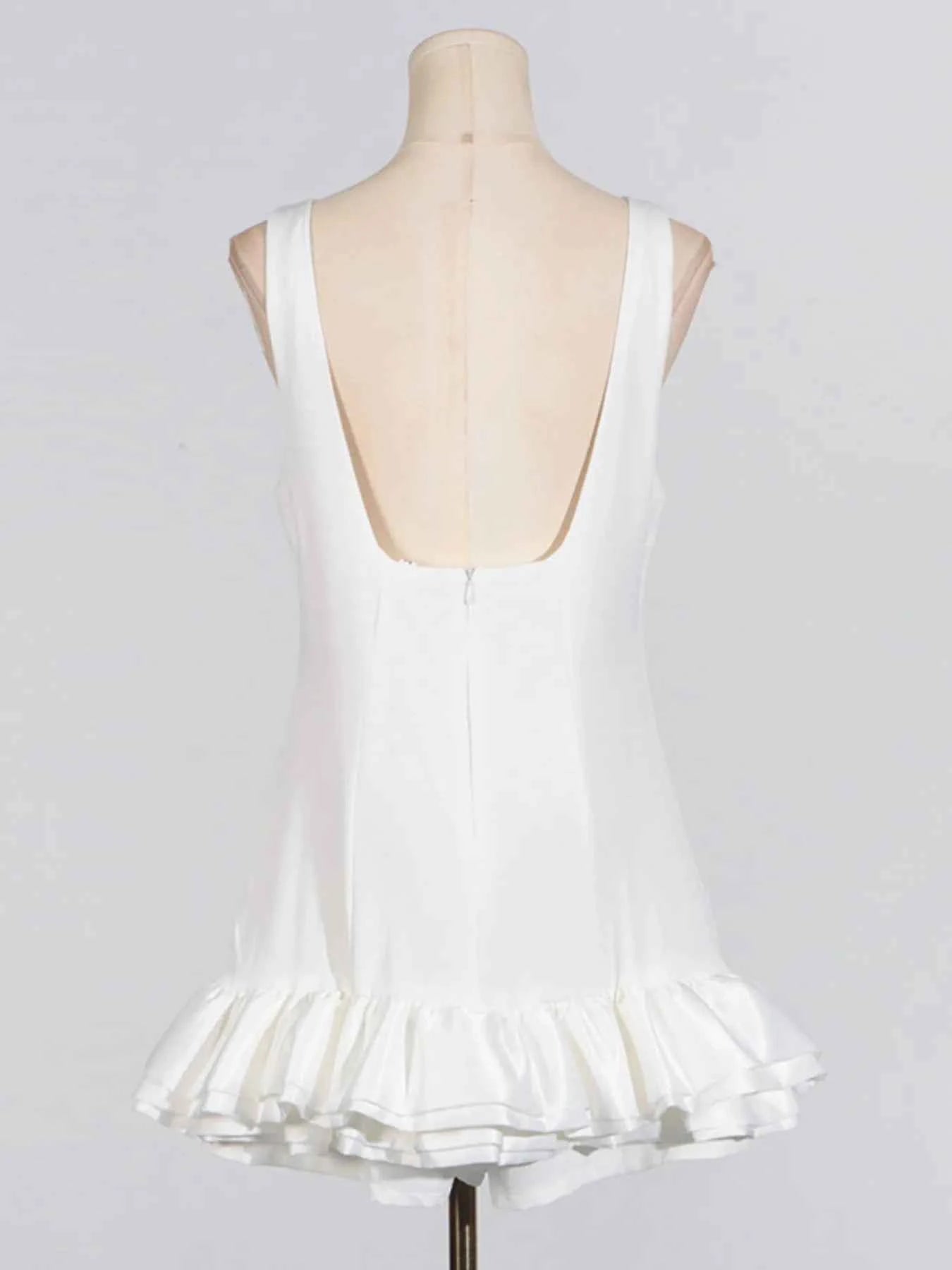 Ruffled Hem Sleeveless Mini Dress b48fd5b6ca7741e5983e650c6a35e66b-Max-Origin