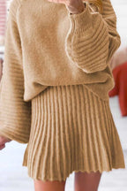 Ribbed Knit Long Sleeve Top and Skirt Sweater Set b4adc0db-819b-4af8-8118-6b2914f41530-Max-Origin