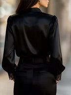 Lace Detail Long Sleeve Shirt b4d37009acec4a6bb0aa80343047dc3b-Max-Origin