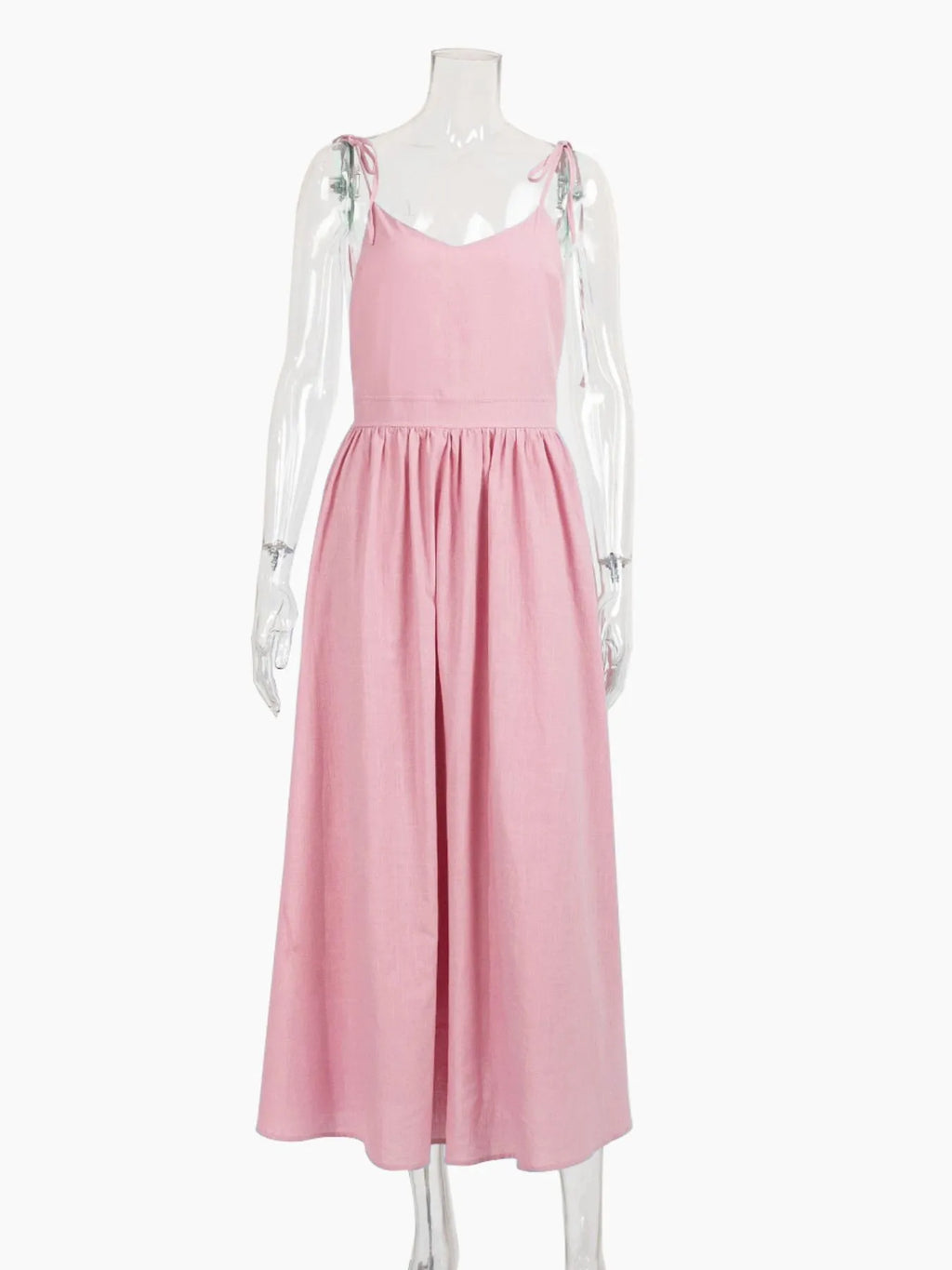 V-Neck Tie Shoulder Maxi Dress b4d8a77c-83ec-47b6-ba61-2add96b62be5-Max-Origin