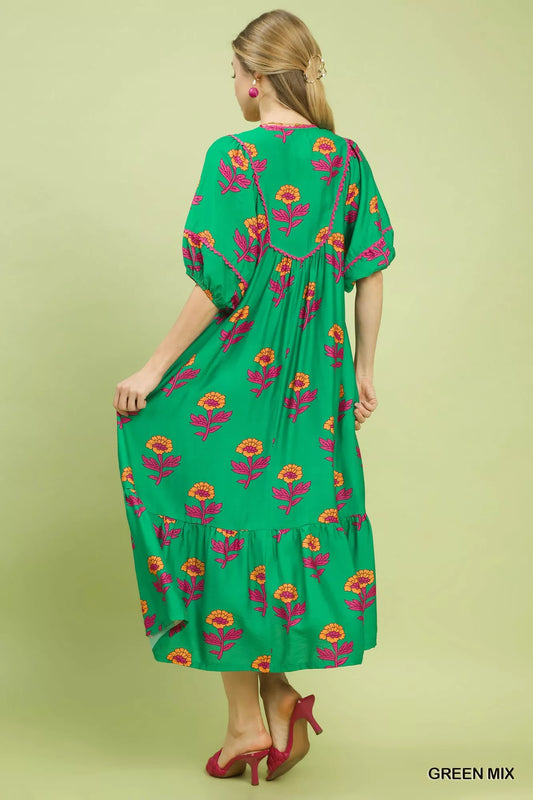 Floral Print Midi Dress b4db829d-44e4-4314-9a21-2dd8ccc1fe97-Max-Origin