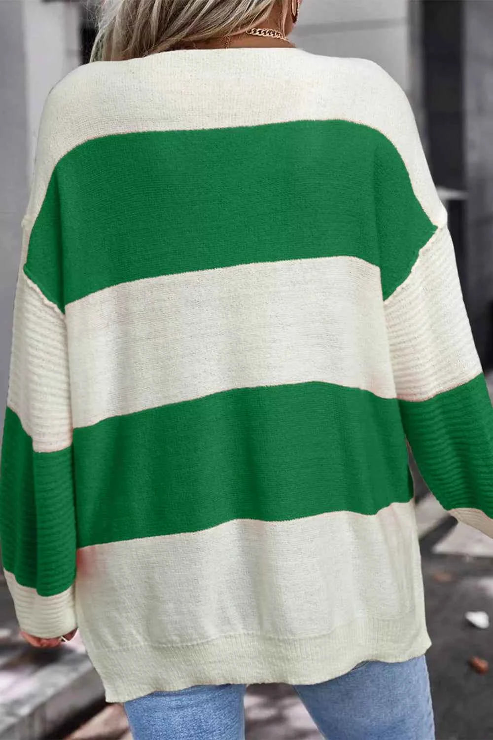 Color Block Drop Shoulder Sweater b4e2b8ba-18b7-403b-9688-6252cd328b4a-Max-Origin