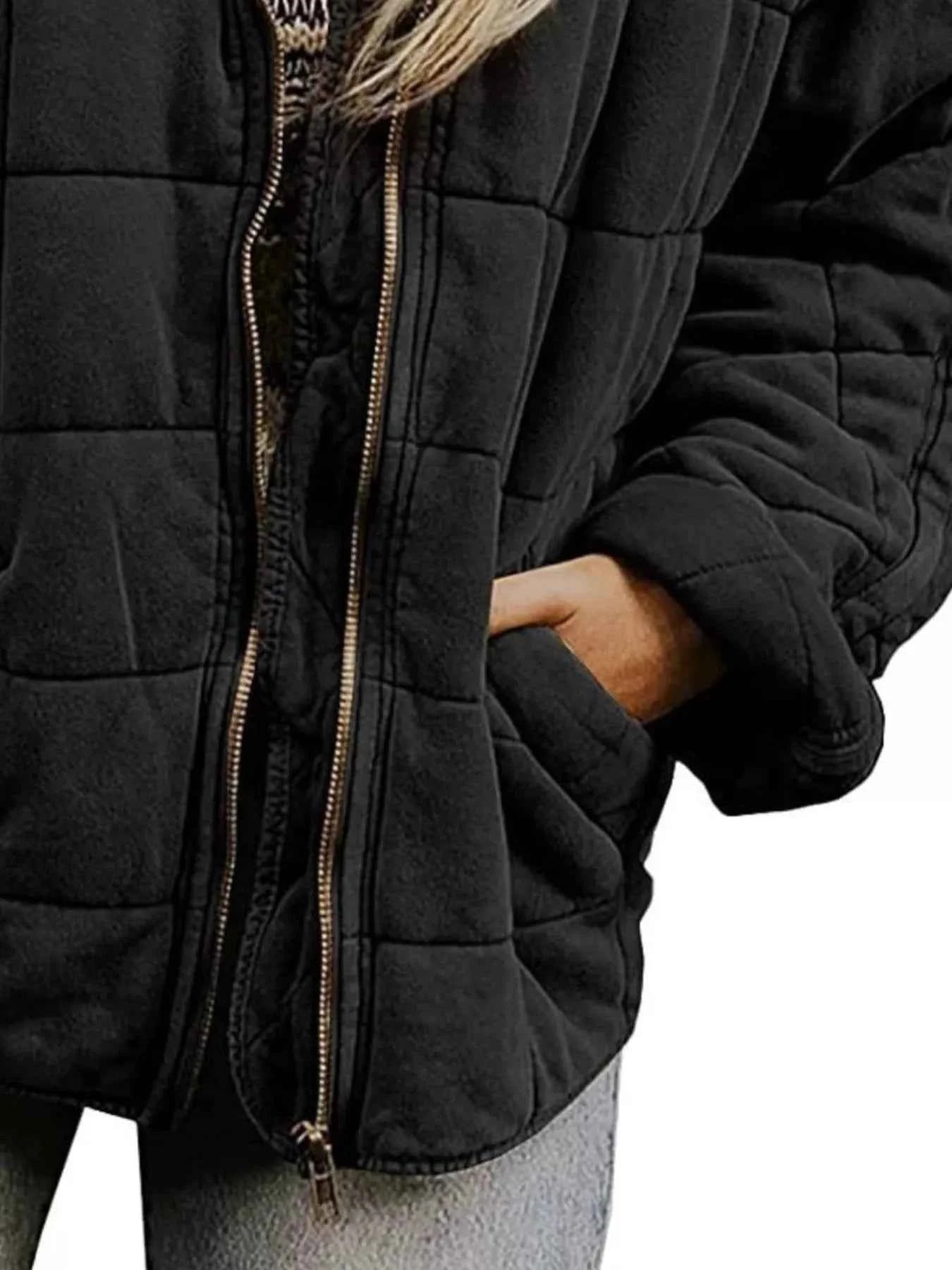 Full Size Zip Up Quilted Bomber Jacket Plus Size b4e3a33e-ad3c-4210-ac4f-642310641076-Max-Origin