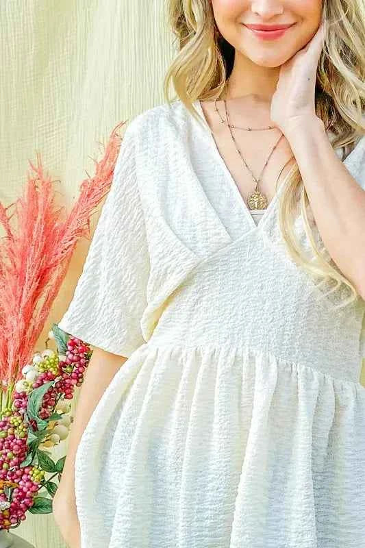 And The Why Textured and Soft V Neck Casual Top b4e45c3bebf646688774f99f904dcbc3-Max-Origin