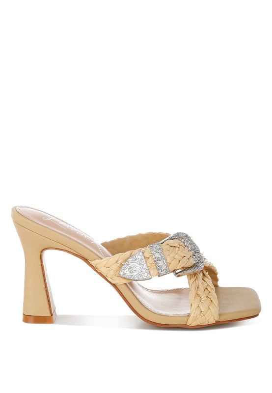 Nimaya Braided Criss-Cross Strap Sandals b4f958f6-914c-4534-a81e-57ac8a75ce79