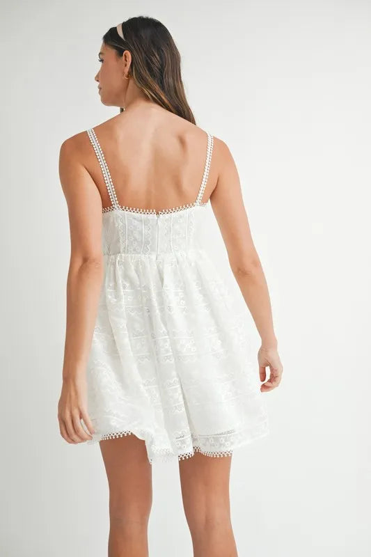 MABLE Eyelet Lace Babydoll Mini Cami Dress b514ad1561144fed81ca0d8c73820870-Max-Origin