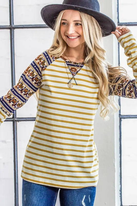 And The Why Stripe Ethnic Print Raglan Top b51a5f11542d44029c9017dc0370a400-Max-Origin