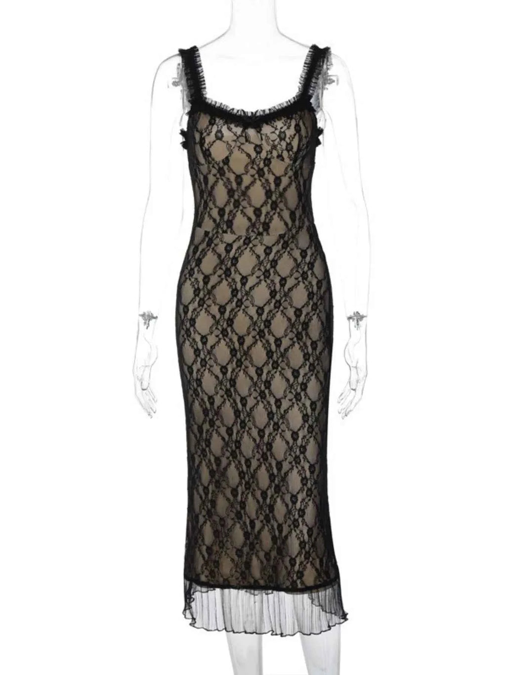 Lace V-Neck Midi Cami Dress b5291a9b-1bdf-4435-9cb4-1337ed4b9f24-Max-Origin