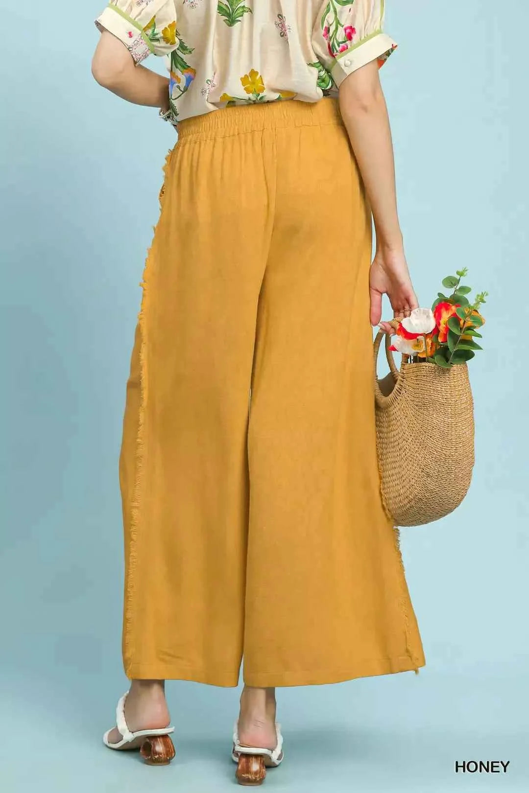 Umgee Linen Frayed Side Pocket Wide Leg Pants b541f59d-bb13-4ae0-91e7-d3cf614bb697-Max-Origin
