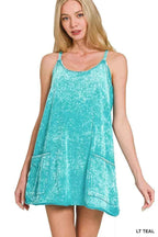 Zenana Acid Washed Mini Dress With Built-in Romper Liner LT TEAL b543d50366cd4bceba00db5d8c5ae116-Max-Origin