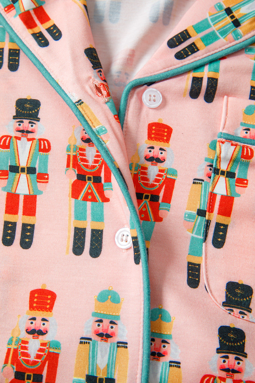 Pink Christmas Nutcracker Long Sleeve Shirt Shorts Pajama Set b543f33a109656a5