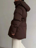 Mid-Length Thickened Hooded Winter Coat with Belted b55db289-8cc6-4609-a410-5a3ef9569796-Max-Origin