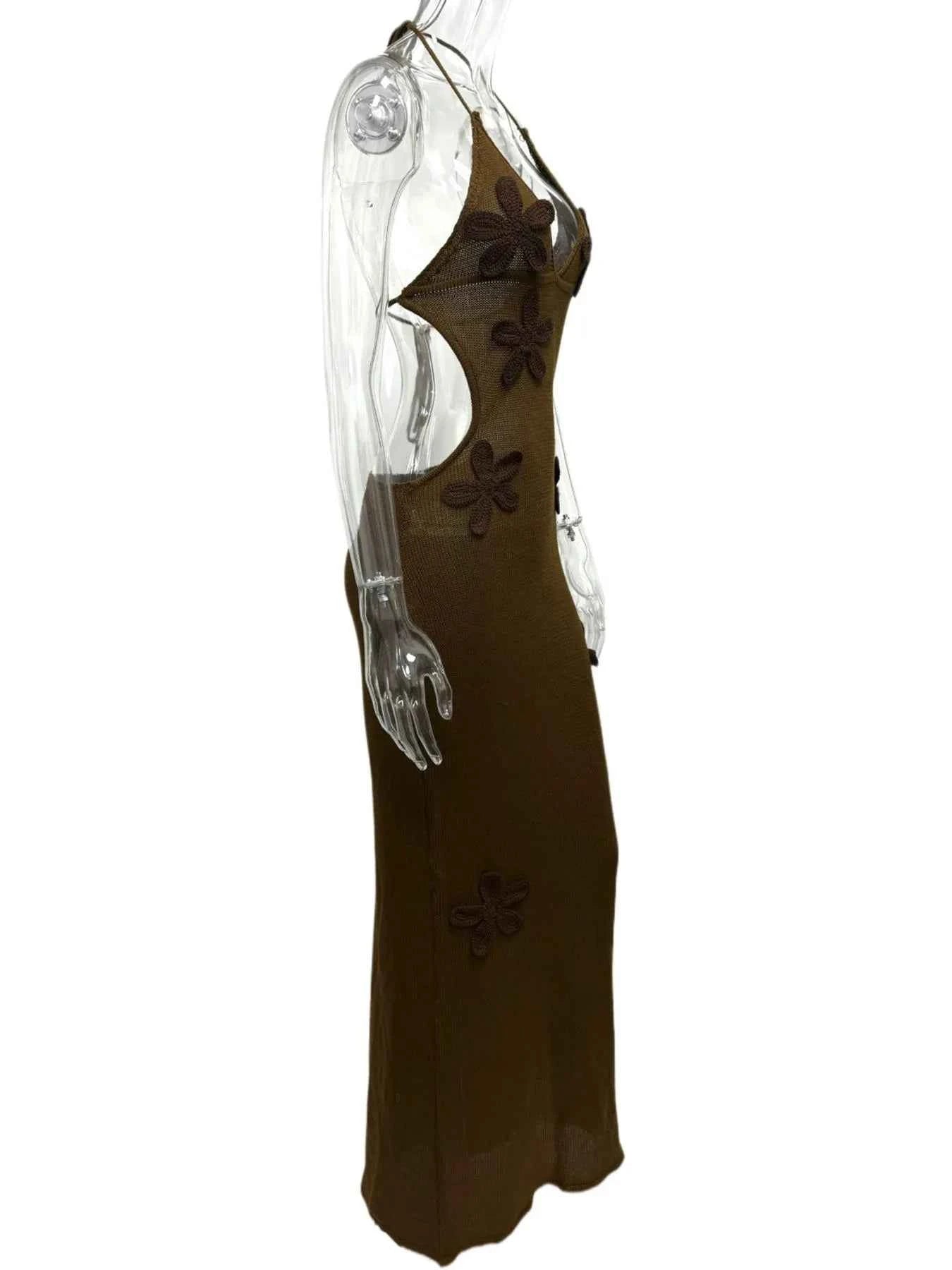 Flower Halter Neck Maxi Knit Dress b57d5b48-0831-48cb-8ffa-324d42a93f86-Max-Origin