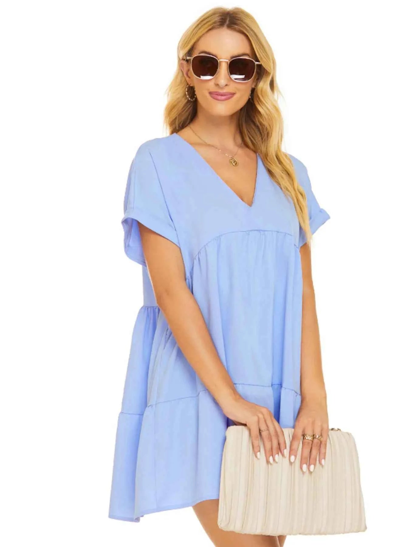 V-Neck Babydoll Tiered Mini Dress b58824662ef0488c901df6fb8bf8eac4-Max-Origin