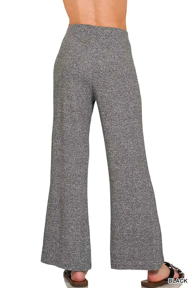 Zenana Soft Elastic Waisted Flare Pants b594111532e24848a33bf0087c4f7a02-Max-Origin