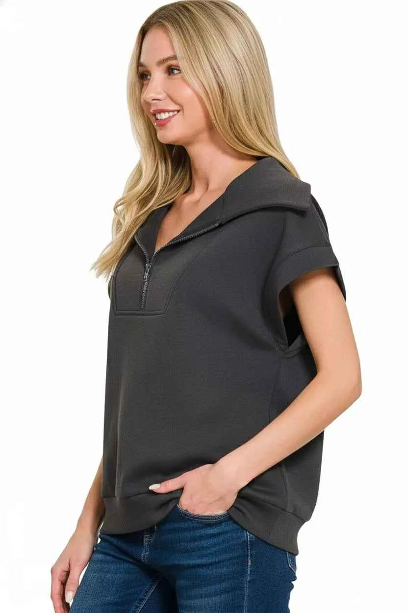 Scuba Half Zip Top b59d40e4-55fb-4320-b14a-54be0e5531a6-Max-Origin