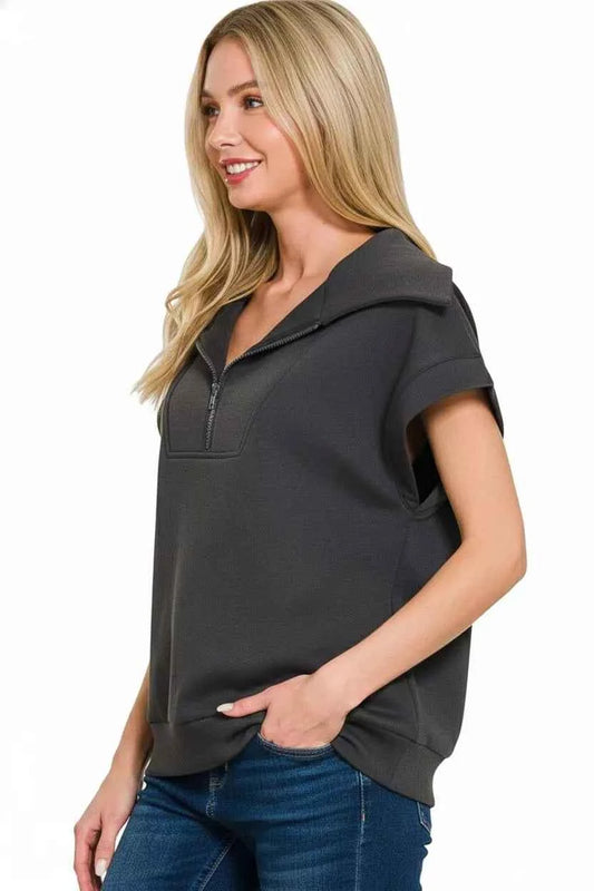 Scuba Half Zip Top b59d40e4-55fb-4320-b14a-54be0e5531a6-Max-Origin