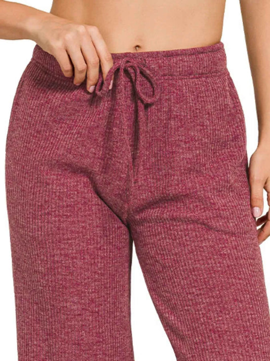 Ribbed Drawstring Lounge Pants b59e305f-c9a9-4b8e-9acd-ddc58ddf22ca-Max-Origin