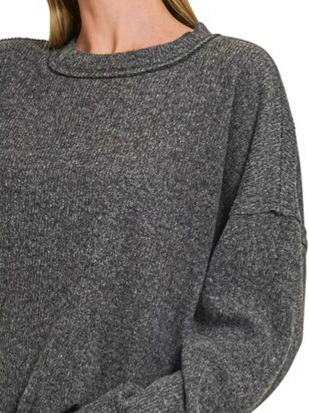 Zenana Full Size Brushed Ribbed Hacci Drop Shoulder Sweater Plus Size b5a47d42-28a8-4cc7-926e-efb9b87352ed-Max-Origin