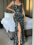 Ruched Slit Sweetheart Neck Cami Dress b5a66636-5391-42f8-9879-e77405b386cf-Max-Origin