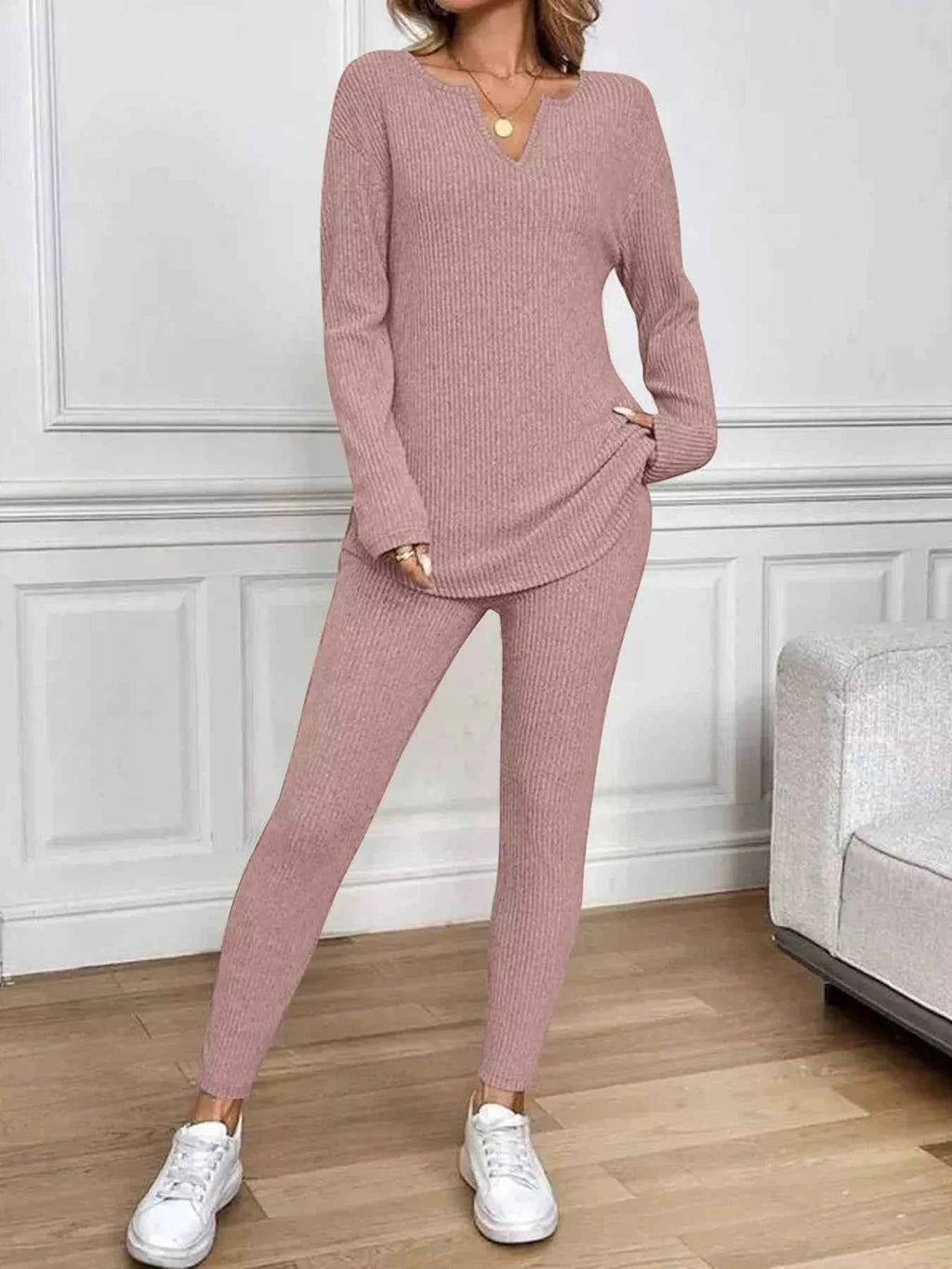 Ribbed Knit Long Sleeve Top and Pants Set b5b68dc7adaa44afa0a0bde0285ce14d-Max-Origin