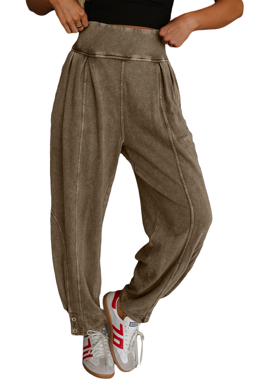 Elmwood Mineral Wash Jogger Style High Waist Pants b5cea4e4fac0699b