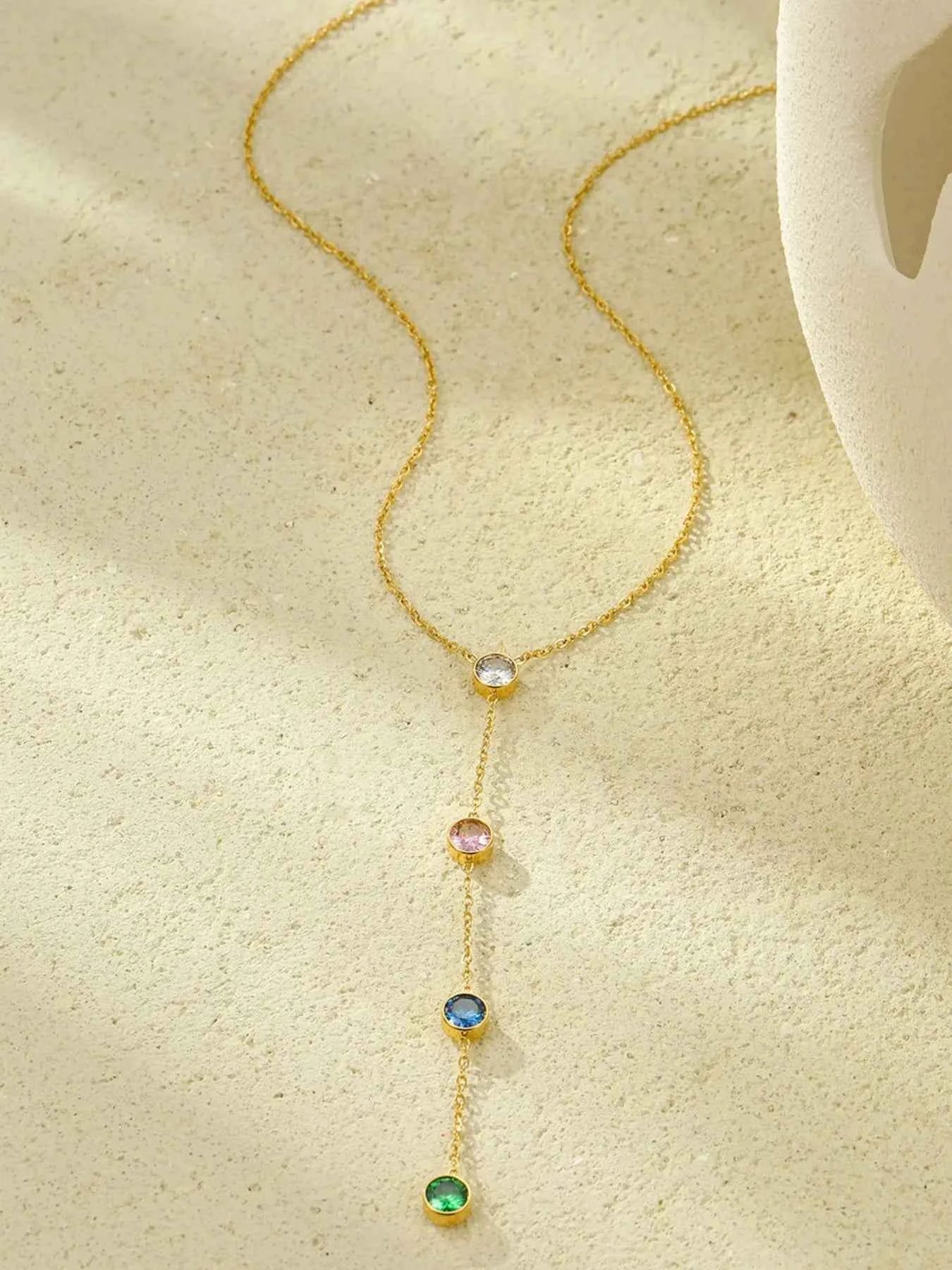 18K Gold-Plated Stainless Steel Zircon Y-Drop Necklace b5e159b1-47f0-4e5f-ab10-1c242b762f42-Max-Origin
