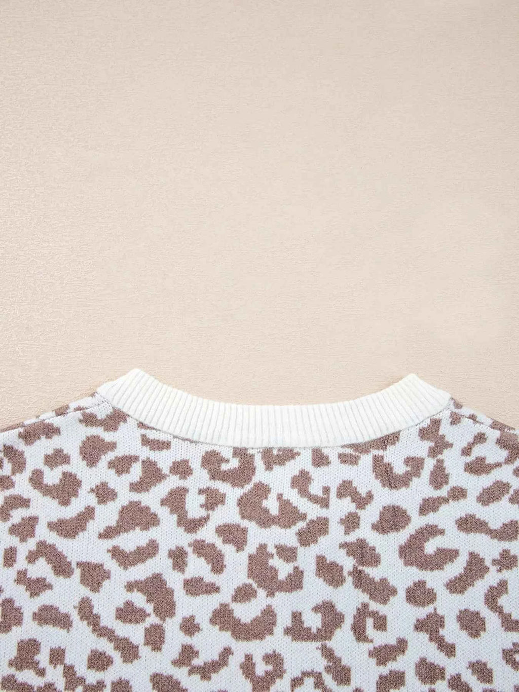 Leopard Drop Shoulder Chunky Knitted Cardigan b635d758ba3842e283e4967f95edd6dd-Max-Origin