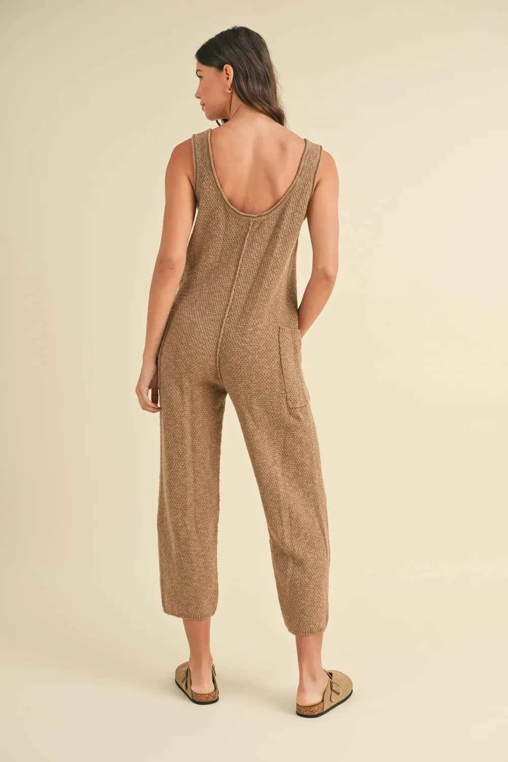 MABLE Sleeveless Knit Crop Jumpsuit with Pockets b63b922e-129b-457a-ac5e-cd6c724302ed-Max