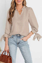 Blair Tied Cuffs Seersucker Blouse b6476ab2-0f5c-4412-b125-d62d5ba70fc1