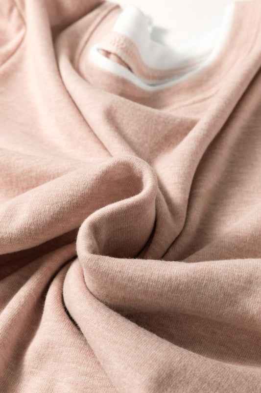 Faux Two-Piece Patchwork Long Sleeve Top b6499228-d5a1-4177-b9c4-e705680f1c29