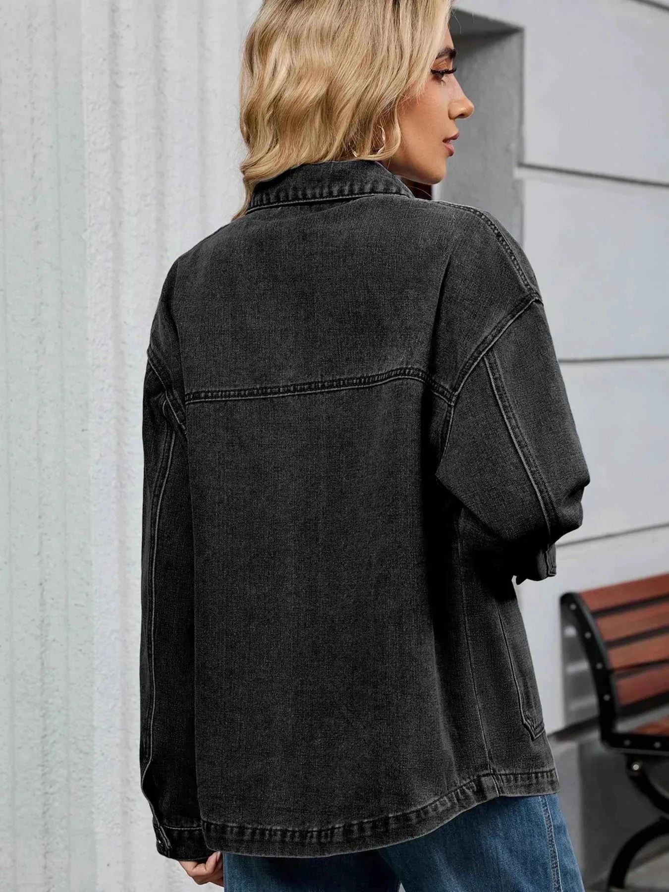 Washed Oversized Button Down Denim Jacket b64e54aa6b3d4bbfa3113fb4367b766a-Max-Origin
