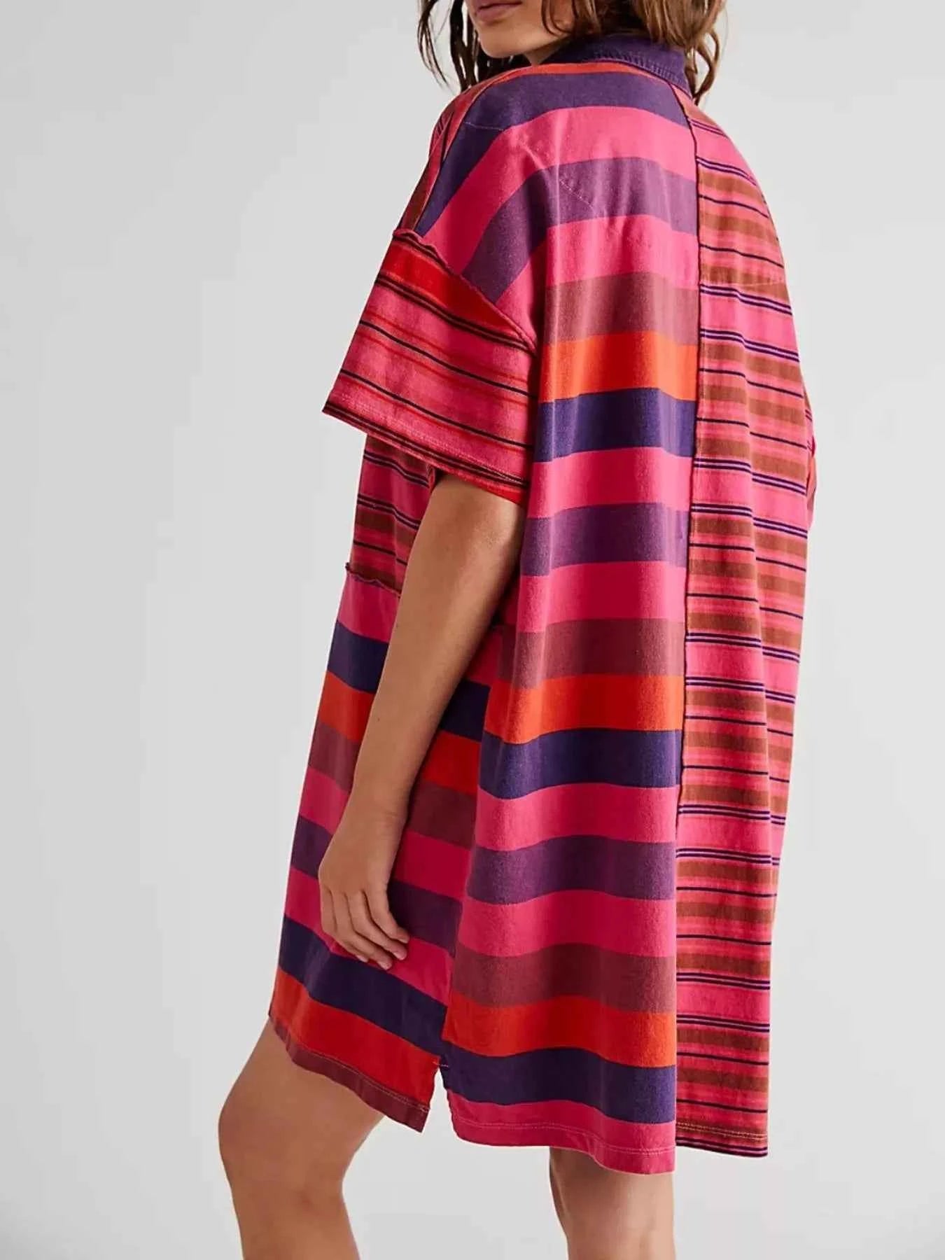 Striped Oversized Half Button Shirt Dress b670cac4-4fda-4960-b5bc-07dcc7ae51c5-Max-Origin