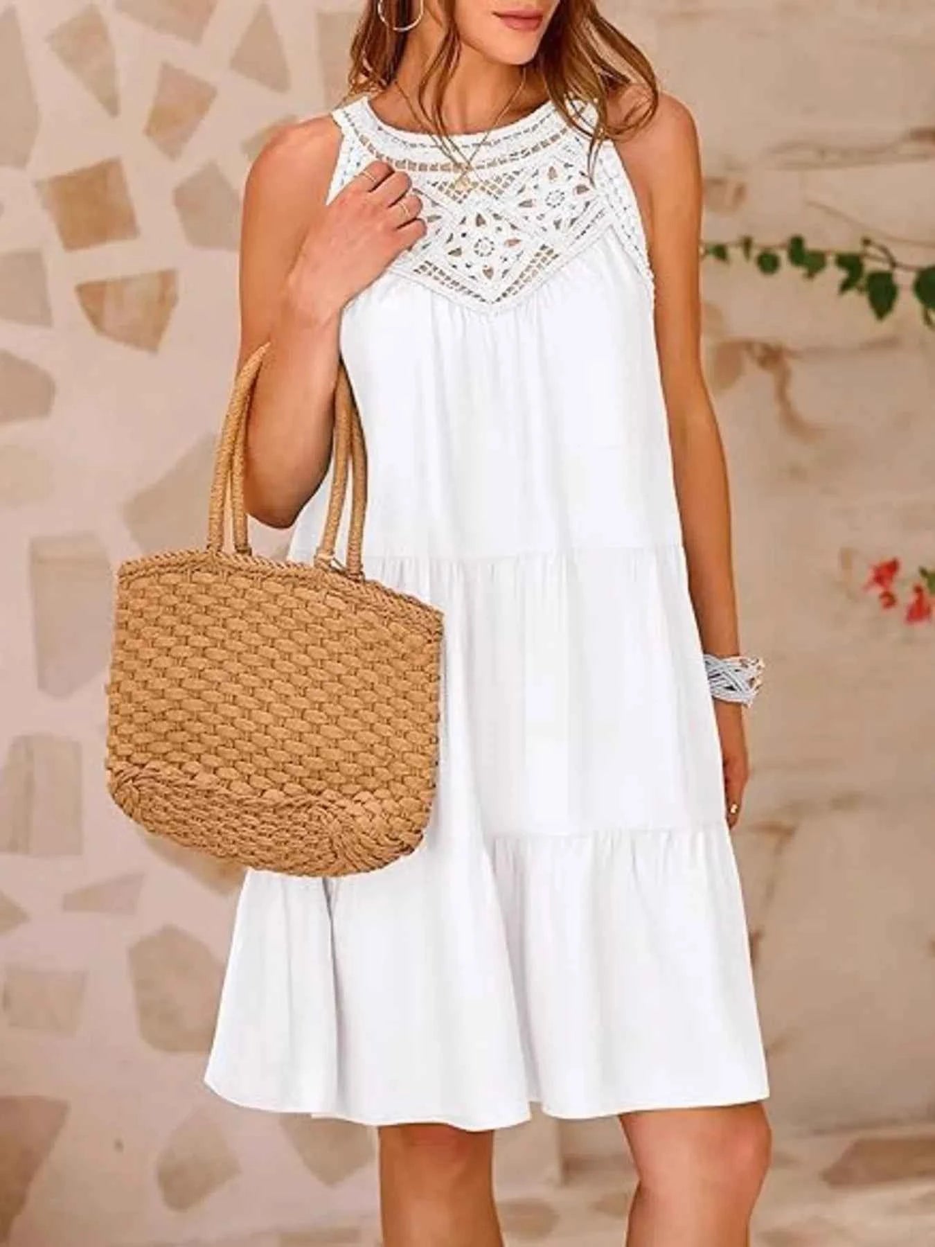 Crochet Lace Tiered Summer Dress b6782b3b51e2476f9748020765a1776d-Max-Origin