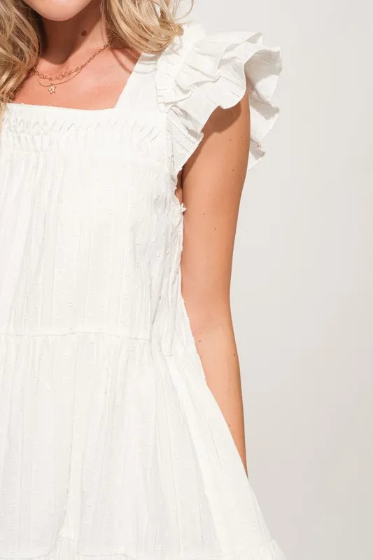 And The Why Origami Pleating Ruffled Sleeve Tiered Dress b682cd46391f4cbd811419461d6f9e07-Max-Origin