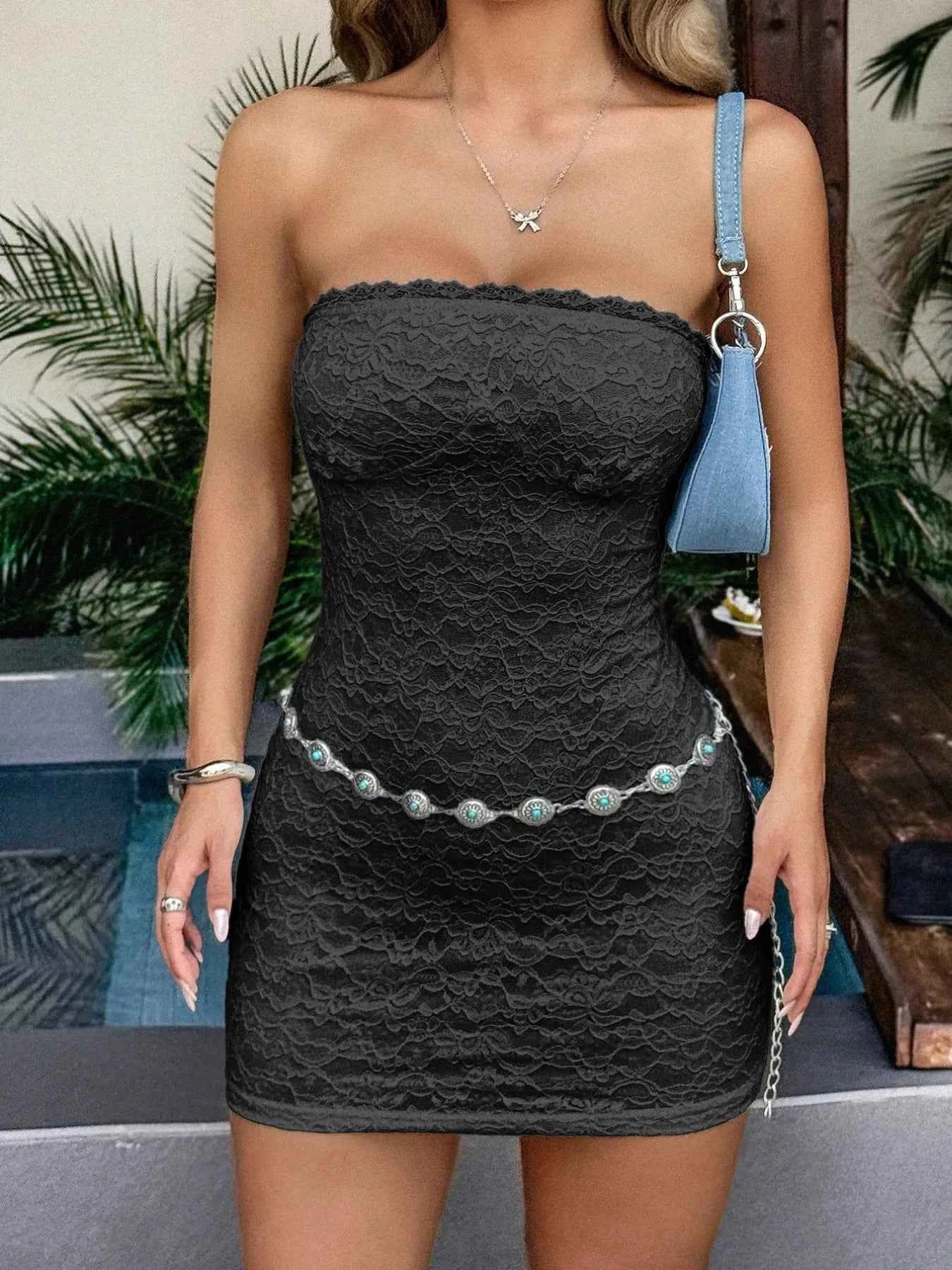Lace Detail Tube Mini Dress b68b831c-20ce-40e9-aa26-04e4e5765ebb-Max-Origin