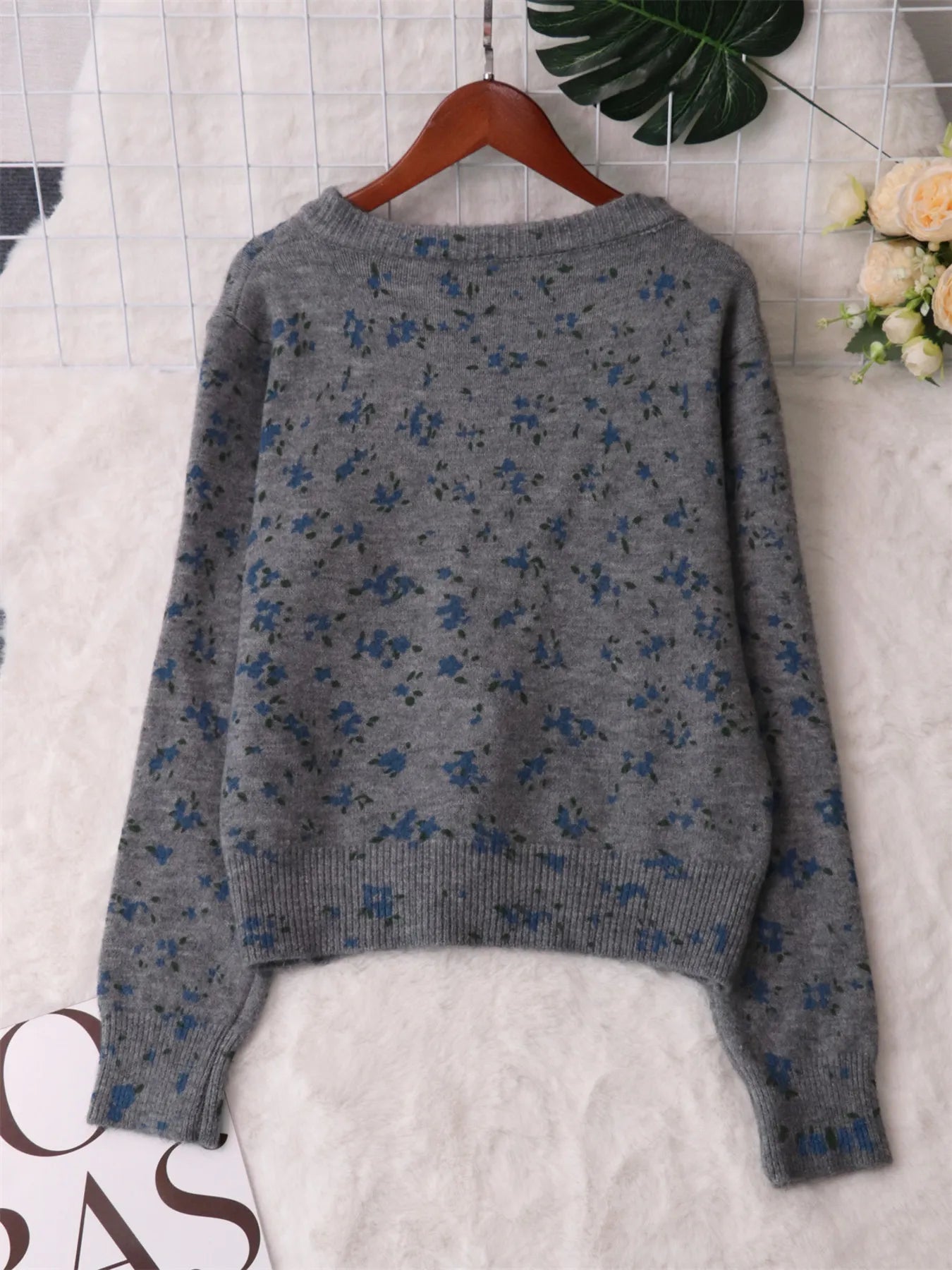 Floral Button-Up Long Sleeve Cardigan b69b61f5740d4eb2b44a2866a7b9c6fd-Max-Origin