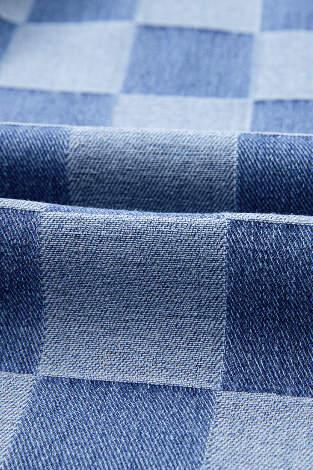 Dusk Blue Checkered Light Washed Wide Leg Jeans b6a85aa3264799a9