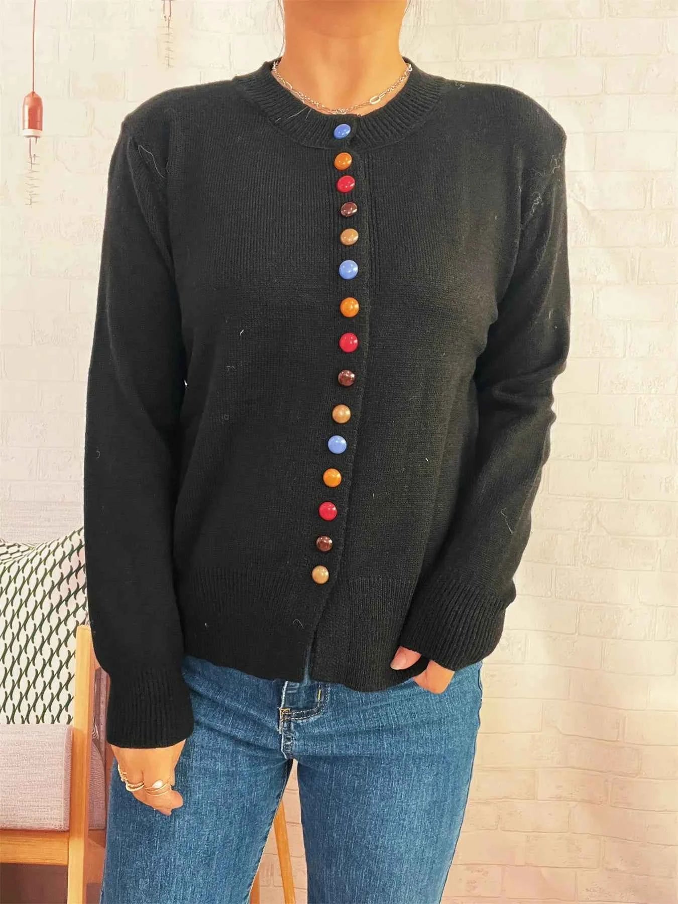 Button Up Long Sleeve Cardigan b6ac66d35e3748239a67961a2303abfb-Max-Origin